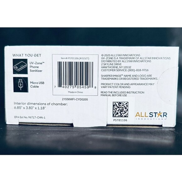 Sharper Image Phone Sanitizer UV-Zone NIB - Picture 6 of 9